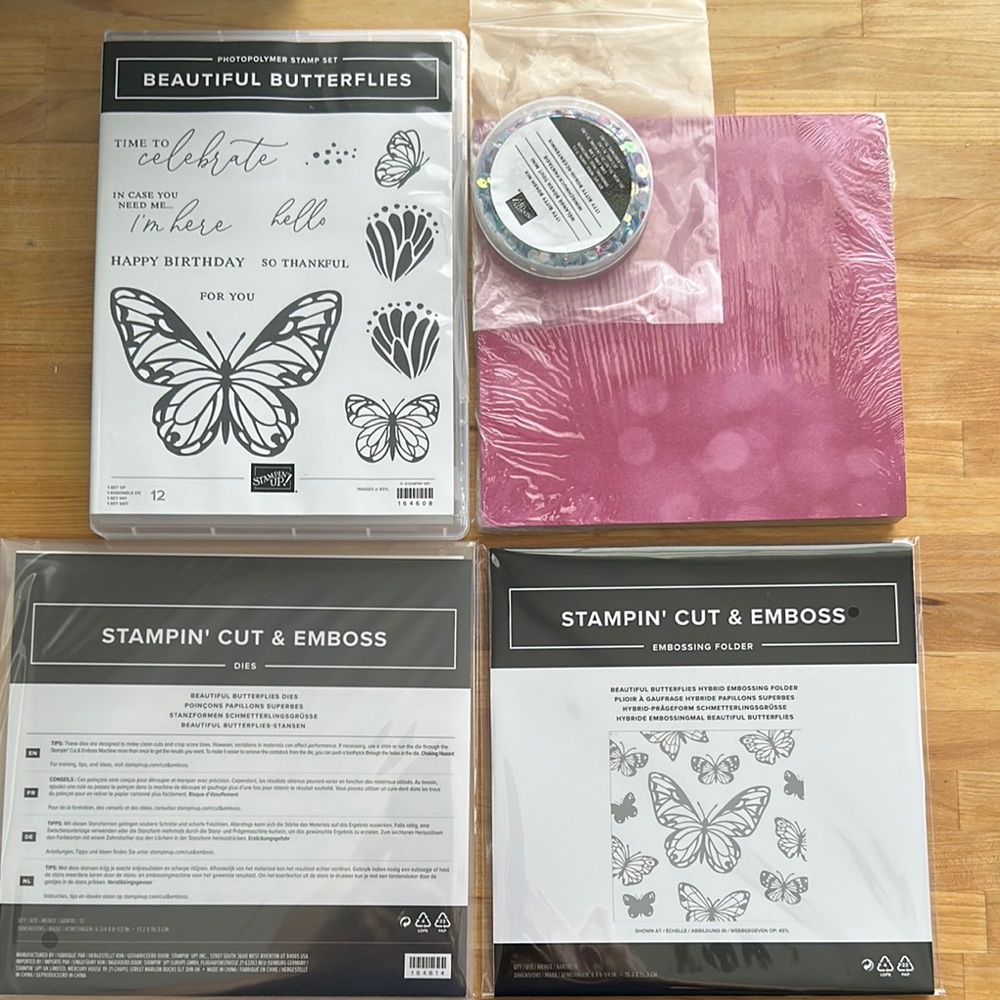WEEKEND FLASH SALE Stampin' Up! Retired Beautiful Bokeh Suite Collection NWT